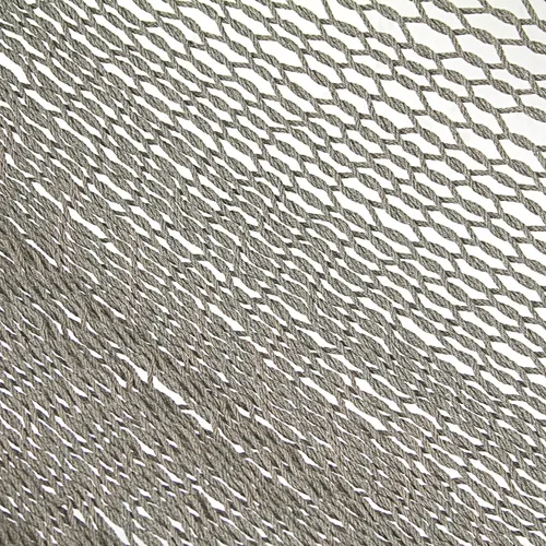 Vista 3 de NOVICA Hamaca maya de cuerda de algodón tejida a mano gris para 1 persona con accesorios para colgar, 'Ashen Beach' (individual)