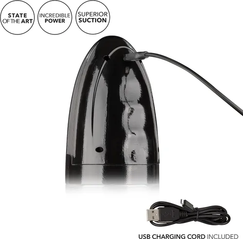 Vista 7 de CalExotics, Optimum Series Bomba inteligente automática – Bomba de pene de mejora masculina con funda de silicona Stroker – Juguetes sexuales