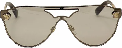Vista 6 de Versace Gafas de sol de metal para, Montura doradalente gris oscuro