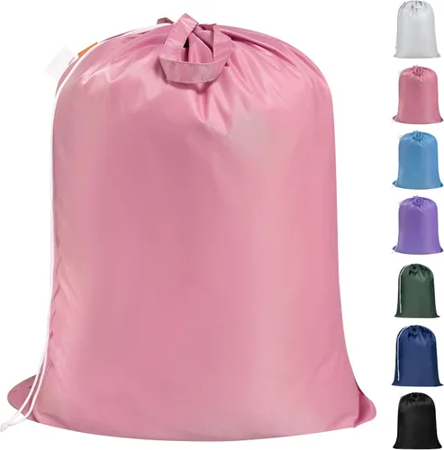 Vista 12 de Polecasa - Mochila de lavandería duradera con correas acolchonadas, tela resistente a desgarros, 3.8 oz/yd² y múltiples bolsillos, grande, Negro