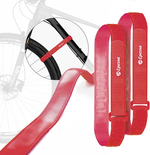 Vista 8 de Epessa Correa estabilizadora de rueda de bicicleta, correa de bicicleta con agarre de gel Stonger, correa ajustable para rueda de bicicleta, correas