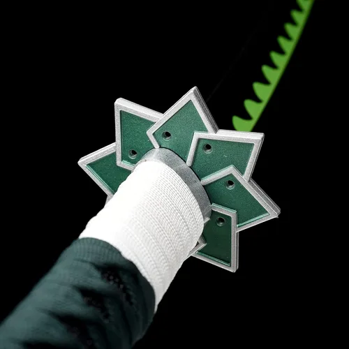 Vista 7 de ziqing Espada samurái de anime hecha a mano, espada Agatsuma Zenitsu, espada Kamado Tanjirou, espada Rengoku Kyoujurou de 41 pulgadas, varios