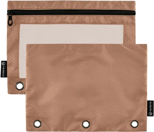Vista 19 de Gredecor Estuche para lápices con 3 anillos con cremallera negra, paquete de 2 unidades, organizador de carpetas transparentes para ventana escolar