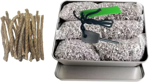 Vista 11 de Kit de iniciación de fuego con magnesio y varilla ferro – Equipo de supervivencia de emergencia con 12 bolsas de magnesio 99% puro + Bolsa