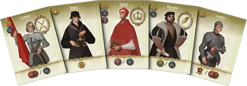 Vista 4 de Virtù - Juego de mesa con temática renacentista italiana, juego de estrategia profunda para adultos y adolescentes a partir de 14 años, 2 a 5
