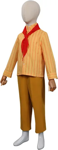 Vista 2 de Disfraz de Antonio para niños, camisa y pantalones, abrigo, uniforme de Halloween, Rojo