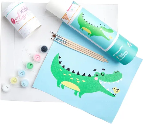 Vista 16 de Pink Picasso Kits de pintura por números para niños de 8 a 12 años Kit de manualidades para niños principiantes de bricolaje, pintura acrílica