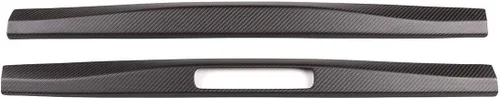 Vista 6 de YIWANG Placa de umbral de puerta de fibra de carbono 100% real para Porsche 911 718 2016 2017 2018 2019 2020 (mate)