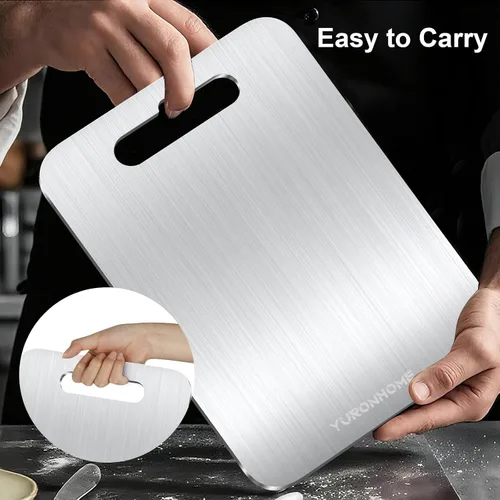 Vista 8 de Titanium Cutting Boards,Cutting Boards for Kitchen, Double-Sided Food-Grade, No toxic, New Upgrade, Hygiene Durable, Dishwasher Safe Chopping Board