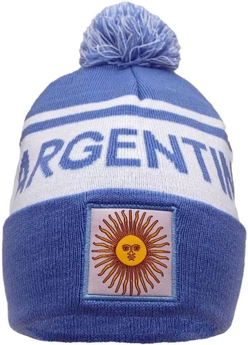 Vista 24 de COUVER Gorro con pompón de equipo de fútbol