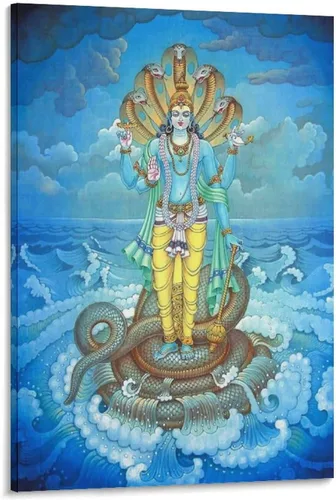 Vista 9 de Póster artístico con texto en inglés «Lord Shiva And His Family» («Lord Shiva And His Family») - Póster decorativo moderno para decorar la pared