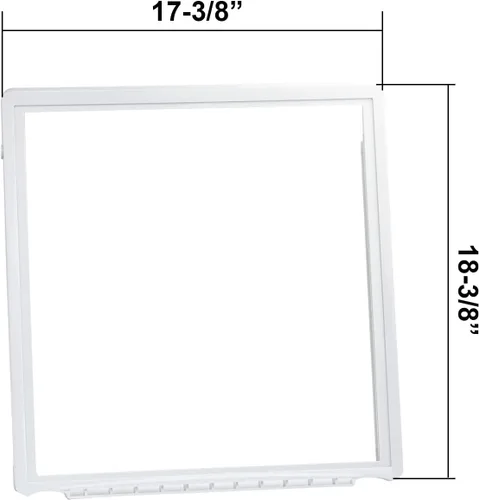 Vista 6 de folosem Upgaded 241969501 Marco de Estante y 240443384 Cubierta de Cristal del Cajón para Verduras del Refrigerador para frigidaire, Reemplaza