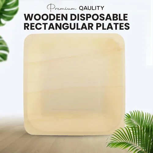 Vista 4 de Perfect Stix Perfectware - Platos rectangulares desechables de madera de 5 a 50 quilates, 5 pulgadas (paquete de 50)