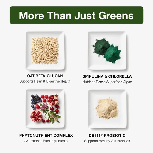 Vista 4 de Biopharma Scientific NanoGreens + Polvo de verduras probióticas