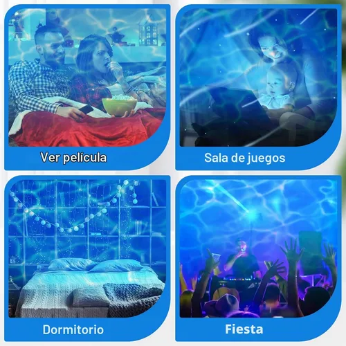 Vista 7 de Riakrum 6 piezas de luz de proyector de olas oceánicas, luz LED de efecto