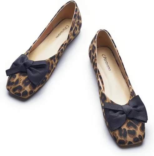 Vista 13 de C.Paravano Zapatos de Ballet para Mujer Zapatos Planos con Punta Cuadrada Zapatos Mary Jane Zapatos de Diseño para Mujer Negro Nueva Patente