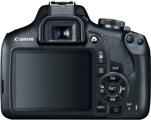Vista 4 de Canon Cámara DSLR EOS Rebel T7 con lente Canon EF-S 0.709-2.165 in f/3.5-5.6 is II + tarjeta de memoria de 64 GB + funda, lector de tarjetas y más
