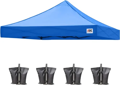 Vista 25 de ABCCANOPY Toldo de repuesto para tienda de campaña desplegable (8 x 8 pies, blanco)