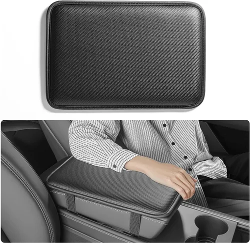 Vista 10 de HighnessHwoo Fundas para Apoyabrazos de Coche, Cubierta para Consola Central del Vehículo, Almohadillas Organizadoras de Almacenamiento Central