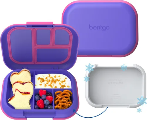 Vista 15 de Bentgo Chill Kids - Lonchera Bento de 4 compartimentos a prueba de fugas Aguamarina