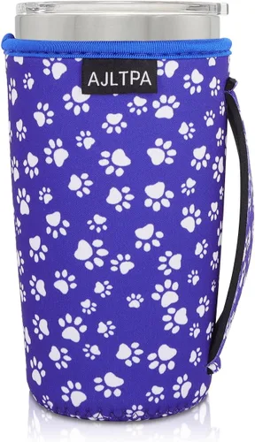 Vista 36 de Fundas Aislantes de Neopreno Portavasos con Asa para Vasos Tumbler de 20oz, Funda Reutilizable para Café Helado Para Tazas de Café de 30oz - 32oz