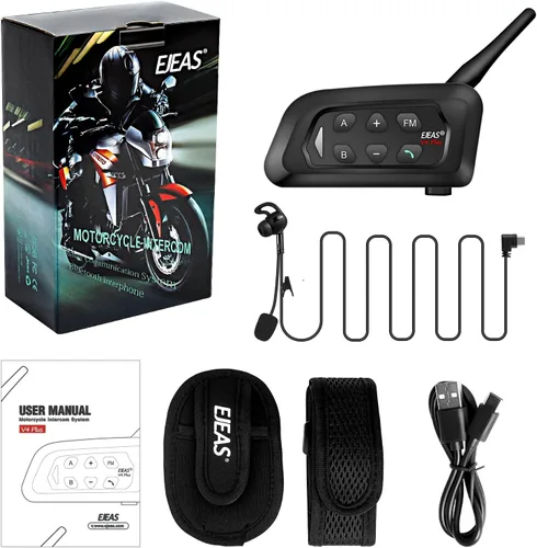 Vista 7 de EJEAS V4C Plus - Intercomunicador de árbitro profesional, sistema de comunicación de árbitro Bluetooth 5.1 con función de radio FM para deportes