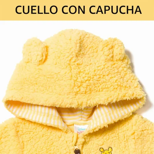 Vista 6 de Disney Mono de forro polar con capucha para bebé recién nacido a bebé Amarillo