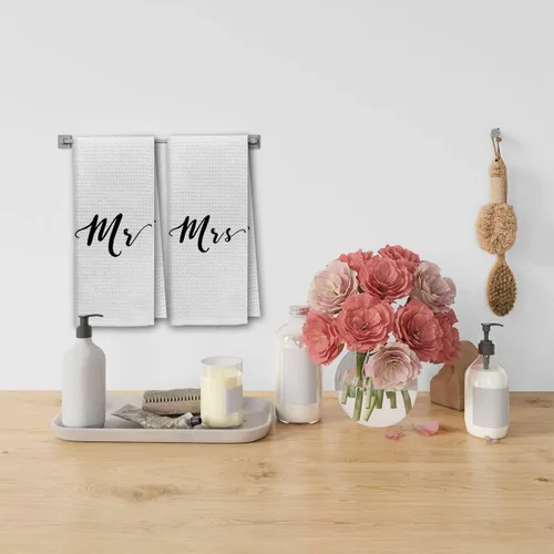 Vista 2 de DIBOR Love Quote - Toallas de baño, toallas de baño absorbentes decorativas de amor, toallas de mano, paños de cocina, paños de cocina para baño