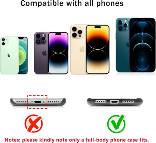 Vista 6 de 2 Almohadillas Cordón para Teléfono Ajustable Crossbody Correa para Cuello de Teléfono Celular Universal Cordón de Muñeca para Teléfono Móvil + 2pcs
