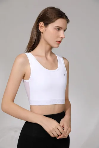 Vista 8 de BaronHong Sujetador de compresión,Alternativa de carpeta de pecho pulóver,Top inalámbrico de cobertura completa de soporte medio,Sujetador deportivo