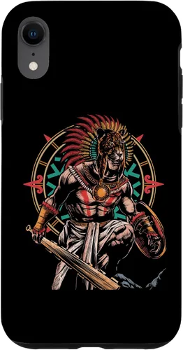 Vista 24 de Funda para iPhone 11 Pro Max Aztec Jaguar Ancient Warrior Native Mexican Mythology Case