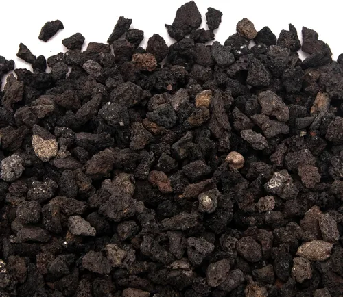 Vista 5 de Aditivo de suelo de roca de lava negra de 18 libras para cactus suculentas, piedras de roca volcánica para plantas