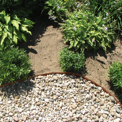 Vista 7 de EasyFlex Kit de proyecto de borde de paisaje de aluminio, 8 piezas de metal para bordes de jardín con púas, 48 pies, bronce (1806BZ-48C)