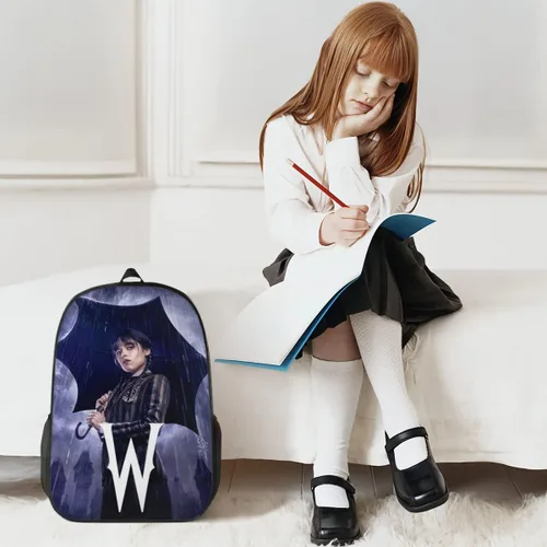 Vista 5 de Mochilas de moda conjunto mochila con lonchera bolsa de almuerzo estuche de lápices bolsa de lápices