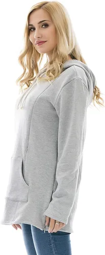 Vista 4 de Bearsland - Sudadera de lactancia y maternidad para mujer, con bolsillos y capucha