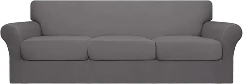 Vista 84 de Easy-Going Funda de sofá suave y elástica de 3 piezas para perros, funda de sofá lavable para sofá de 2 cojines separados, protector elástico