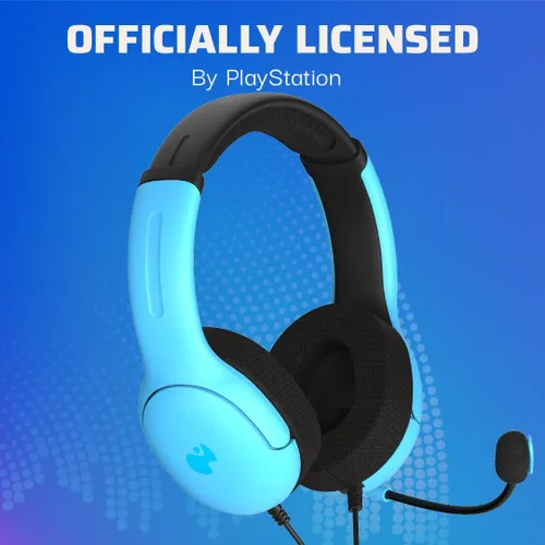 Vista 5 de PDP AIRLITE Wired Stereo Gaming Headset, Officially Licensed by Sony PlayStation 5, PS5/PS4/PS3/PC, Lightweight Durable Headphones, 3.5mm Audio