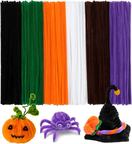 Vista 38 de Eppingwin 200 limpiapipas, limpiadores de pipas con purpurina, suministros de manualidades, tallos de felpilla de 10 colores para proyectos