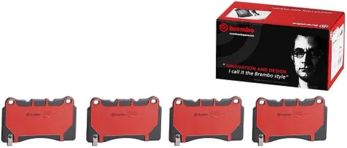 Vista 2 de Brembo P09004N Juego de pastillas de freno de disco delantero de cerámica premium CADILLAC/FORD/FORD USA OE# 105506600B
