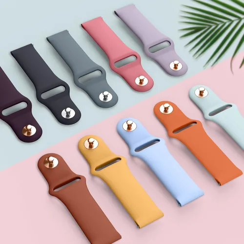 Vista 7 de AK Correas de silicona compatibles con Fitbit Versa 2, correas clásicas suaves de repuesto para reloj inteligente Fitbit Versa (azul abismo)