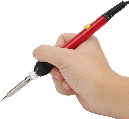 Vista 4 de Simlug Kit de quemado de madera, juego de herramientas de pintura de hierro eléctrico de temperatura ajustable con 27 puntas de hierro (110 V # 1)