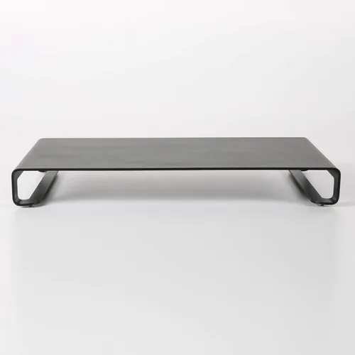 Vista 6 de M&T Displays Soporte universal para monitor de 31 libras, capacidad de transporte segura, organizador de estante de metal de aluminio para Negro