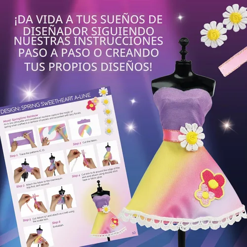 Vista 7 de MindWare Kits de diseño de moda a partir de 8 años - Run The Runway Kit de manualidades para niñas - Actividad de aprendizaje creativa para niños