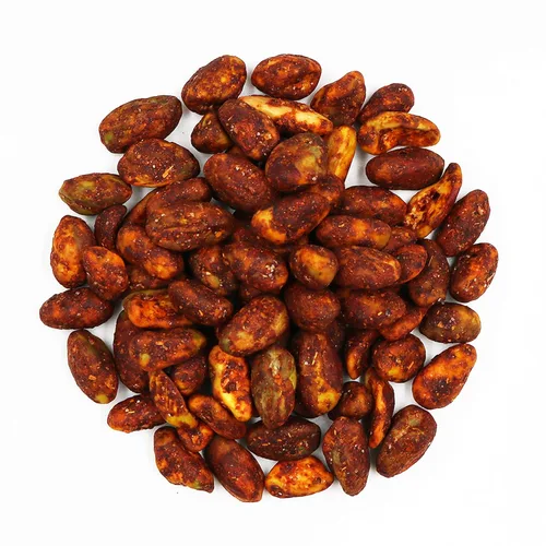 Vista 3 de CHILI SOUR Nueces, nueces de chile, deliciosas nueces agrias y picantes, 1 libra (almendras)