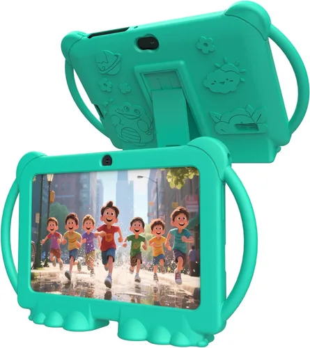 Vista 11 de PEICHENG Tableta para Niños de 7 Pulgadas Android 12.0 para Niños Pequeños, 4GB RAM 32GB ROM Bluetooth Pantalla IPS Control Parental Cámara Dual Azul