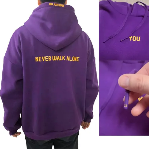 Vista 3 de Kpop Sudadera con capucha Jimin with You Sudadera Jungkook Suga V RM Sudadera de manga larga con estampado de letras para mujer