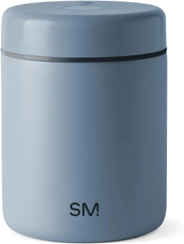 Vista 8 de Simple Modern Delta - Recipiente de café hermético al vacío con tecnología de sellado automático, recipiente de acero inoxidable forrado de cerámica