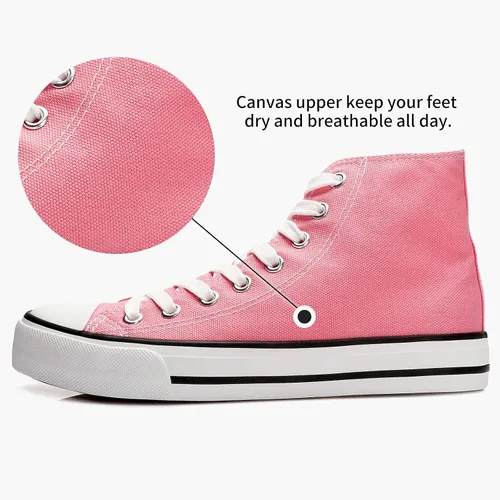 Vista 2 de Zapatos deportivos de lona para mujer clásicos modernos con cordones