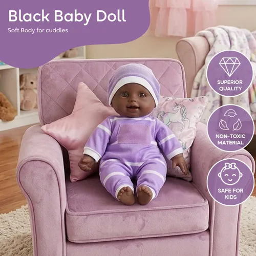 Vista 2 de The New York Doll Collection Muñeca de bebé de cuerpo suave de 11 pulgadas en caja de regalo - Juguete de muñeca de 11" para niños, niñas y niños
