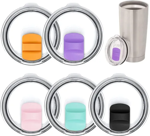 Vista 4 de Nueva actualización de reemplazo deslizante magnético: Magslider para tapas Yeti 10 oz, 14 oz, 16 oz, 20 oz, 26 oz, 30 oz (vino rojo-verde militar)